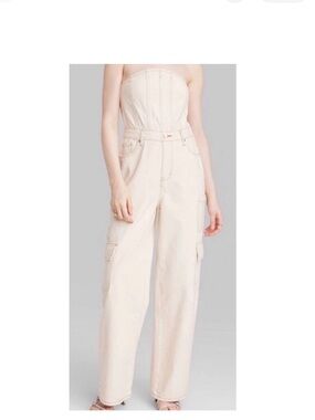 wild fable Cream Utility Jumpsuit
